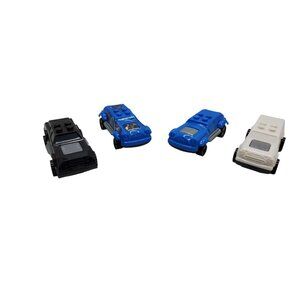 2014 Mega Bloks Brands GMI Plastic Toy Cars 3" lot of 4, preowned